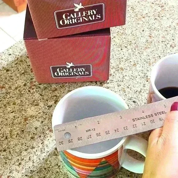 Vintage Avon Galley original Christmas tree mugs 80s coffee mug tea cup - Picture 15 of 17